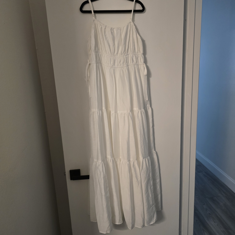 T.J.Maxx Elegant White Maxi Dress